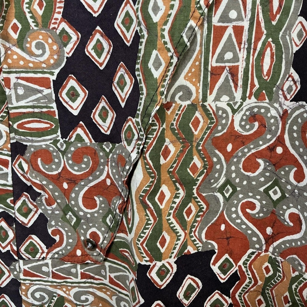 Vintage Circle T Marilyn Lenox Tribal‎ Print Wide Leg Cotton Pants - Picture 12 of 12